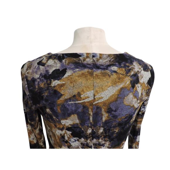 Simply Vera Multi Color Sweater Cowl Neck Drape Front Sz XS - Picture 6 of 7